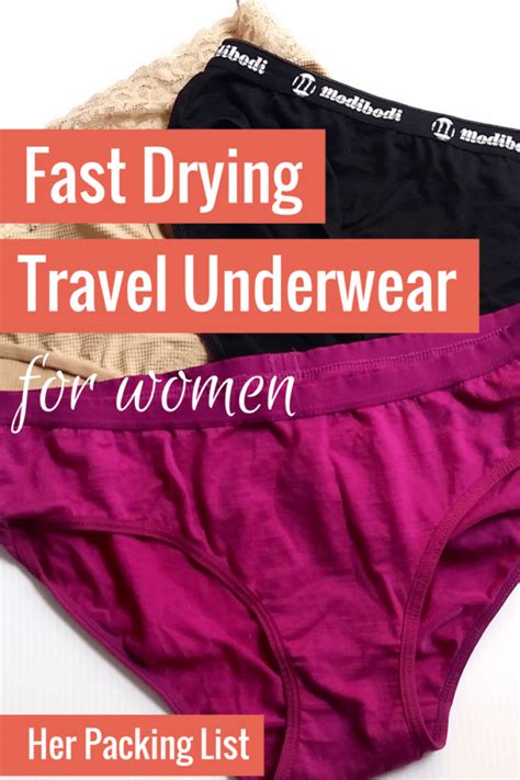 best quick drying travel underwear.